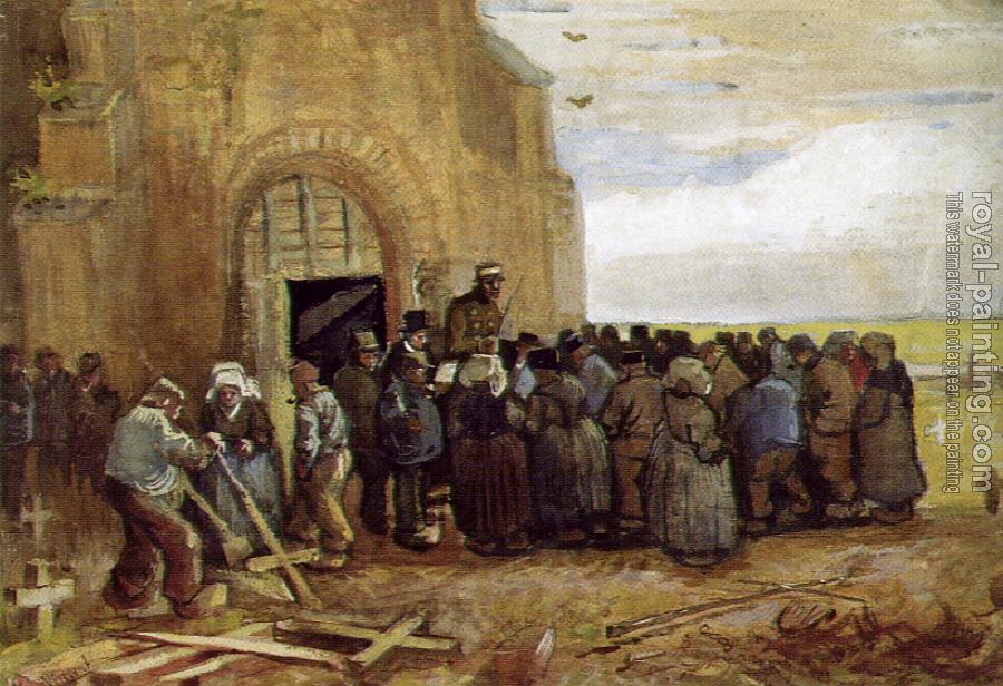 Vincent Van Gogh : Auction of Crosses near the Old Tower